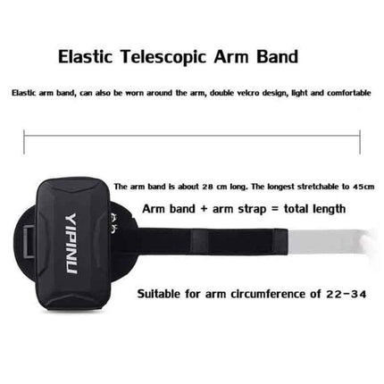 YIPINU Outdoor Multifunctional Arm Cycling Running Fitness Sports Phone Bag
