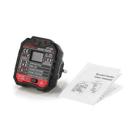 HT106 Socket Testers Voltage Test Detector Ground Line Neutral Line Live Line Leakage Electroscope, UK Plug, EU Plug, US Plug