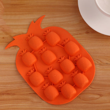 5 PCS Pineapple Creative Silicone Ice Tray Ice Maker Ice Mold, Random Color Delivery, Pineapple Ice Maker