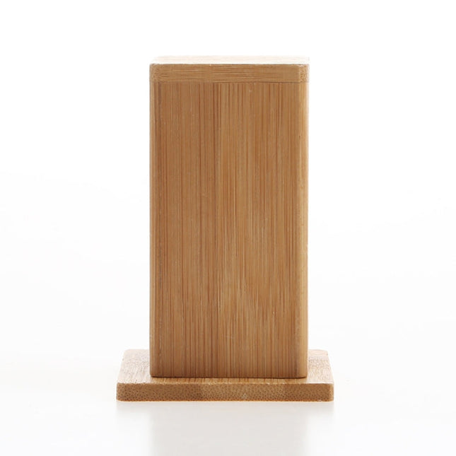 2 PCS Natural Bamboo Toothpick Box Square Restaurant Hotel Toothpick Can with Lid, Bamboo Toothpick Box