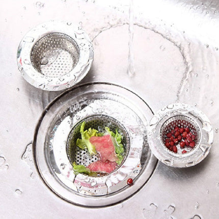 Hand-held Shower Drain Hole Filter Stainless Steel Kitchen Sink Strainer