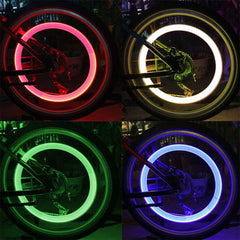 10 PCS LED Bicycle Lights Wheel Tire Valve Caps Bike Accessories Cycling Lantern Spokes Lamp