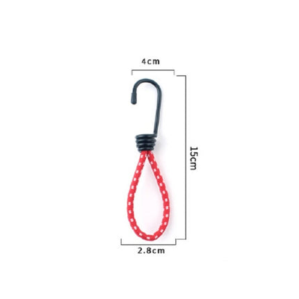 3 PCS Outdoor Camping Tent Elastic Rope Buckle High Elasticity Fixed Straps Camping Accessories, Random Color Delivery, Elastic Rope Buckle