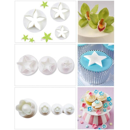 Cake Decorating Tools Fondant Plunger Cutters Biscuit Cake Mold Bakeware Accessories, Cake Decorating Tools