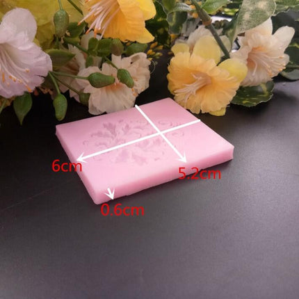 5 PCS European Style Lace Pattern Fondant Silicone Mold DIY Chocolate Cake Decoration Mold Baking Tools, Lace Pattern Shape