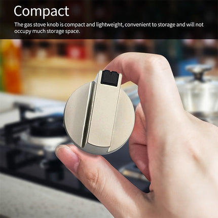 2 PCS Universal Metal Rotary Switch Control Knobs Replacement Accessories for Home Kitchen Gas Stove