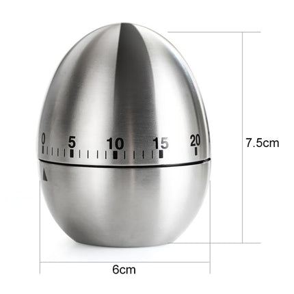 Mechanical Egg Kitchen Cooking Timer Alarm 60 Minutes Stainless Steel  Kitchen Tools, Mechanical Egg Timer