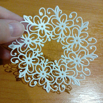 Hollow Garland Knife Die Cut Book Album Greeting Card Making Stencil, Hollow Garland Shape