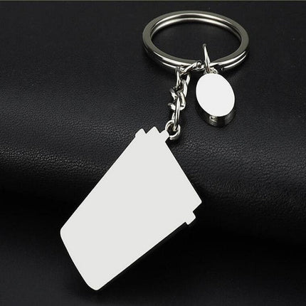 2 PCS Coffee Cup Keychain Creative Metal Pendant Small Gift, Coffee Cup Shape