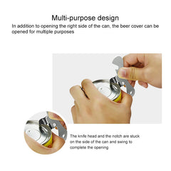 2 PCS  Stainless Steel Bottle Opener Can Opener Multifunctional Kitchen Tool, Stainless Steel Bottle Opener
