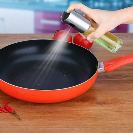 Stainless Steel Glass Olive Pump Spray Bottle Oil Sauce Vinegar Bottle Oil Dispenser