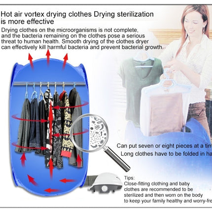 Foldable Free Installation Portable Household Mini Clothes Dryer, Mini Clothes Dryer