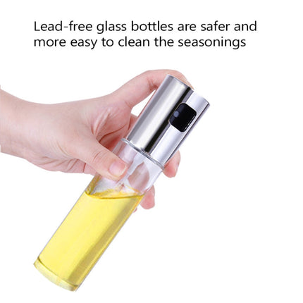 Kitchen Glass Olive Oil Spray Bottle Vinegar Oil Sprayer Seasoning Bottle