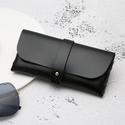 Fashion Portable Glasses Case Magnetic PU Leather Foldable Glasses Box for Eyeglass Oversize Sunglasses, Magnetic PU White, Magnetic PU Black, Magnetic PU Red, Magnetic PU Gray, Magnetic PU Gold