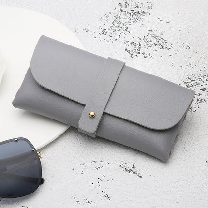 Fashion Portable Glasses Case Magnetic PU Leather Foldable Glasses Box for Eyeglass Oversize Sunglasses, Magnetic PU White, Magnetic PU Black, Magnetic PU Red, Magnetic PU Gray, Magnetic PU Gold
