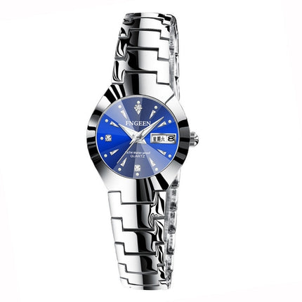 FNGEEN 5808 Women Fashion Steel Strap Quartz Watch Couple Watch, Brown Steel Coffee Surface, Black Steel Black Surface, Stainless Stee White Surface, White Steel Black Surface, Stainless Steel Blue Surface