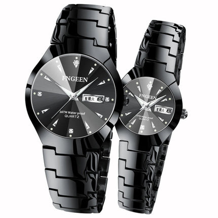 FNGEEN 5808 Women Fashion Steel Strap Quartz Watch Couple Watch, Brown Steel Coffee Surface, Black Steel Black Surface, Stainless Stee White Surface, White Steel Black Surface, Stainless Steel Blue Surface