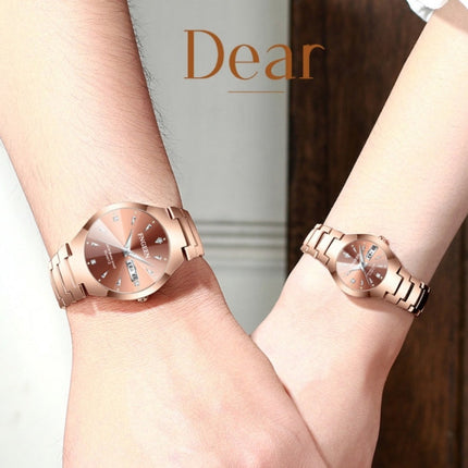 FNGEEN 5808 Women Fashion Steel Strap Quartz Watch Couple Watch, Brown Steel Coffee Surface, Black Steel Black Surface, Stainless Stee White Surface, White Steel Black Surface, Stainless Steel Blue Surface