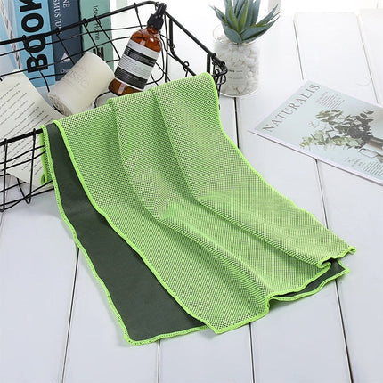 Absorbent Polyester Quick-drying Breathable Cold-skinned Fitness Sports Portable Towel, 30x100 Round Cask, 40x80 Rope Cup