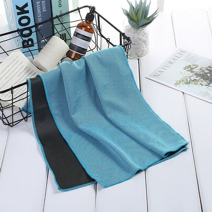 Absorbent Polyester Quick-drying Breathable Cold-skinned Fitness Sports Portable Towel, 30x100 Round Cask, 40x80 Rope Cup