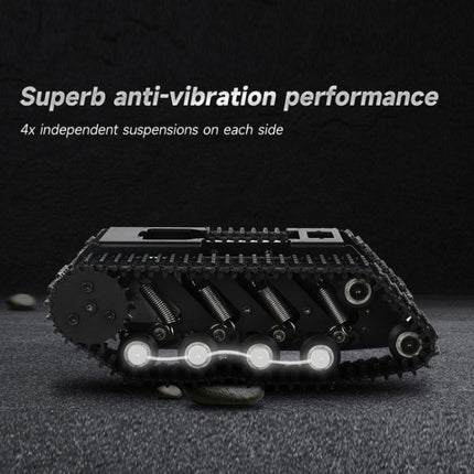 Waveshare 24019 Flexible And Expandable Off-Road Tracked UGV, Multiple Hosts Support, With External Rails and ESP32 Slave Computer, Waveshare 24019