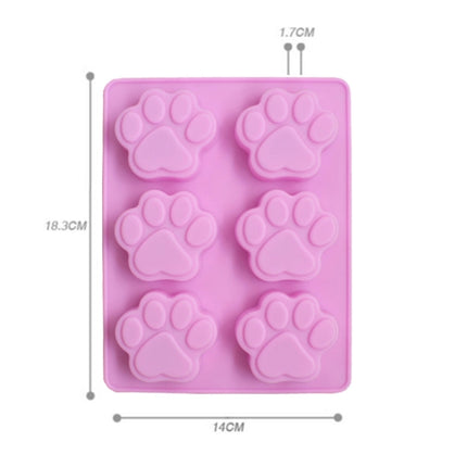 3 PCS Paw Soap Ice Cream Chocolate Cake Silicone Mold, Soap Shape