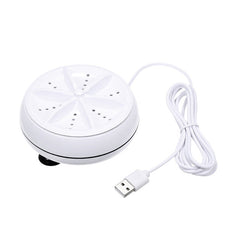 Portable Mini Washing Machine Ultrasonic Turbine Clothes Mini Washer with USB Cable Convenient for Travel
