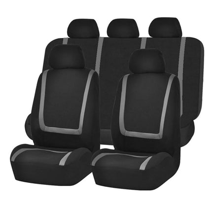 Universal Car Seat Cover Polyester Fabric Automobile Seat Covers Car Seat Cover Vehicle Seat Protector Interior Accessories, 4pcs Set Black, 4pcs Set Red, 4pcs Set Beige, 4pcs Set Gray, 4pcs Set Blue, 4pcs Set Pink, 9pcs Set Black, 9pcs Set Red        ...