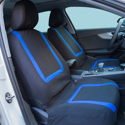Universal Car Seat Cover Polyester Fabric Automobile Seat Covers Car Seat Cover Vehicle Seat Protector Interior Accessories, 4pcs Set Black, 4pcs Set Red, 4pcs Set Beige, 4pcs Set Gray, 4pcs Set Blue, 4pcs Set Pink, 9pcs Set Black, 9pcs Set Red        ...