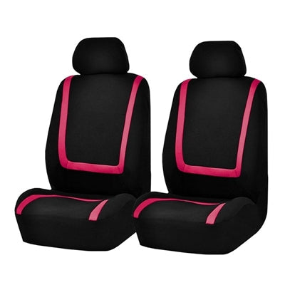 Universal Car Seat Cover Polyester Fabric Automobile Seat Covers Car Seat Cover Vehicle Seat Protector Interior Accessories, 4pcs Set Black, 4pcs Set Red, 4pcs Set Beige, 4pcs Set Gray, 4pcs Set Blue, 4pcs Set Pink, 9pcs Set Black, 9pcs Set Red        ...