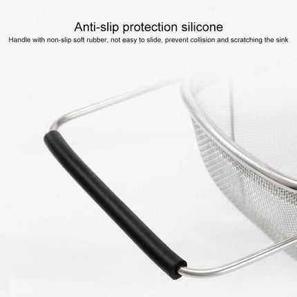 Stainless Steel Foldingf Filter Kitchen Tools Drainage Household Retractable Vegetable Fruit Basket, 24x34x11cm, 18x27x11cm