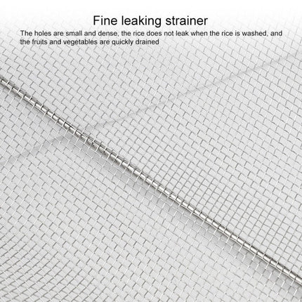 Stainless Steel Foldingf Filter Kitchen Tools Drainage Household Retractable Vegetable Fruit Basket, 24x34x11cm, 18x27x11cm