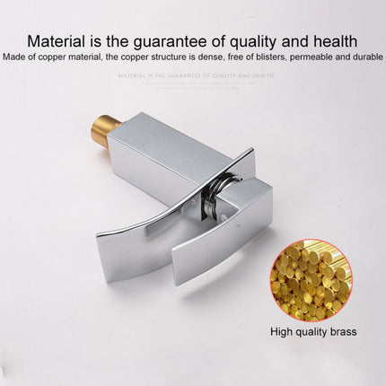 KOEN Waterfall Bathroom Faucet Sinks Mixer Tap Cold And Hot Water Tap, KOEN Waterfall Bathroom Faucet