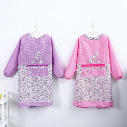 Kitchen Anti-fouling Oil-proof Adult Gowns Home Apron, with Long Sleeve