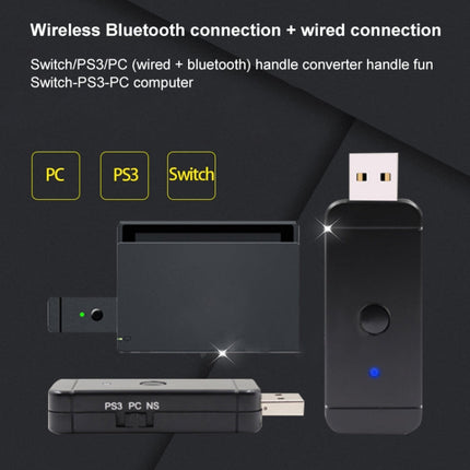 JYS-130 Wireless Bluetooth Gamepad Converter Adapter For PS3 / Switch / PC, For PS3 / Switch / PC