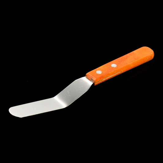 15cm Stainless Steel Cream Spatula Cake Silk Flower Scraper Baking Tool, 4 inch Flower Scraper