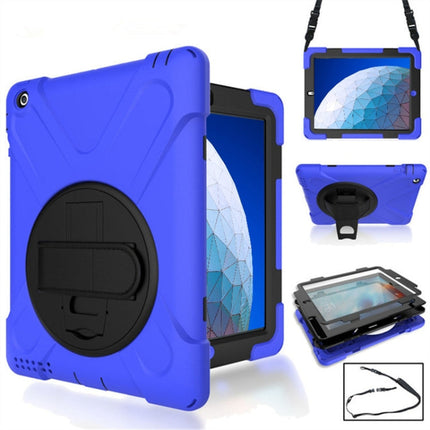 360 Degree Rotation Silicone Protective Cover with Holder and Hand Strap and Long Strap, for iPad 9.7 (2017) & (2018), for iPad Pro 9.7, for iPad 6 / iPad Air 2, for iPad 5 / iPad Air, for iPad Pro Air 3 10.5 （2019）, for iPad Pro 12.9 (2018)           ...