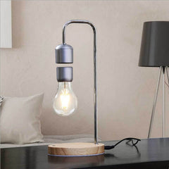 16W Magnetic Levitation Decoration Technology Toy Bend LED Floating Bulb Home Table Lamp, Black