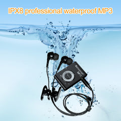 IPX8 Waterproof Swimming Diving Sports MP3 Music Player with Clip & Earphone, Support FM, 4GB, 8GB