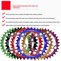 MOTSUV Round Narrow Wide Chainring MTB  Bicycle 104BCD Tooth Plate Parts