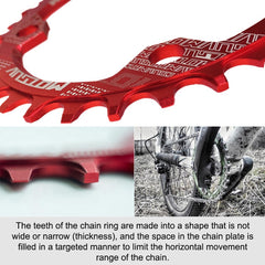MOTSUV Round Narrow Wide Chainring MTB  Bicycle 104BCD Tooth Plate Parts
