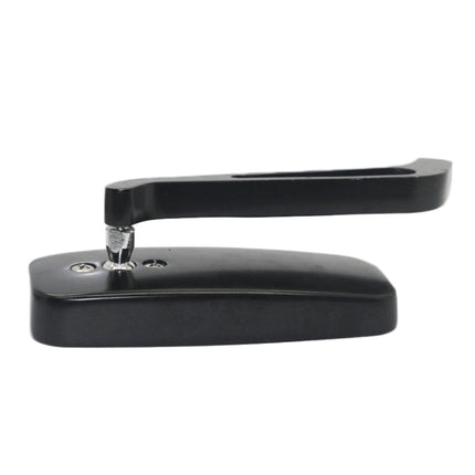 Anti-glare Square Aluminum Motorcycle Modified Rearview Mirror, White Mirror, Anti-glare