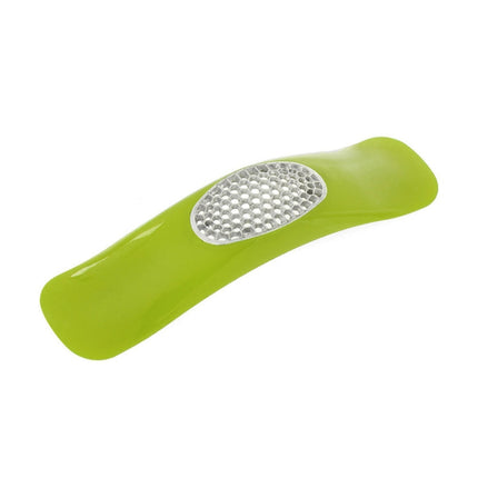 2 PCS Multifunctional Stainless Steel Arc-shaped Garlic Press Household Manual Garlic Crusher, Random Color Delivery, Garlic Crusher