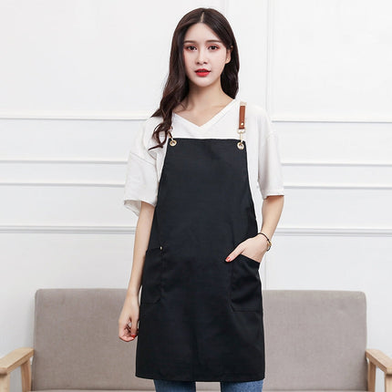 Cotton Kitchen Dining Overalls Strap Apron