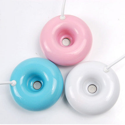 Donut Shape Mini USB Air Humidifier Aroma Diffuser Purifier, Donut Shape Blue, Donut Shape Pink, Donut Shape White