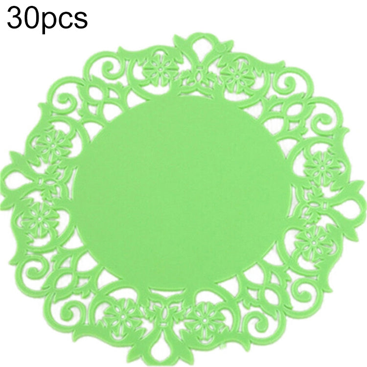 10 PCS Lace Flower Hot Coaster Silicone Cup Pad Slip Insulation Pad Cup Mat Pad Hot Drink Holder