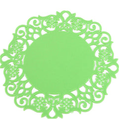 10 PCS Lace Flower Hot Coaster Silicone Cup Pad Slip Insulation Pad Cup Mat Pad Hot Drink Holder