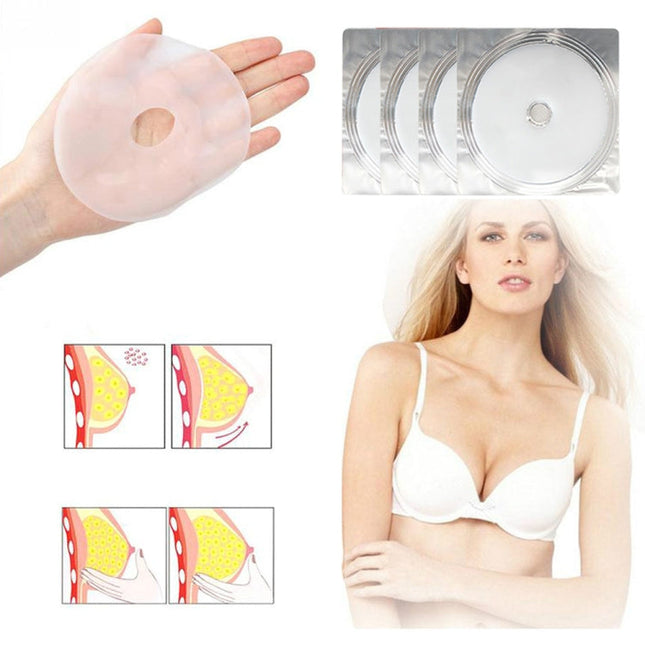 4 PCS/Box Chest Enlarging Paste Collagen Breast Enhancement Patch Women Bust Firming Lifting Pads, Packing Box Random Delivery