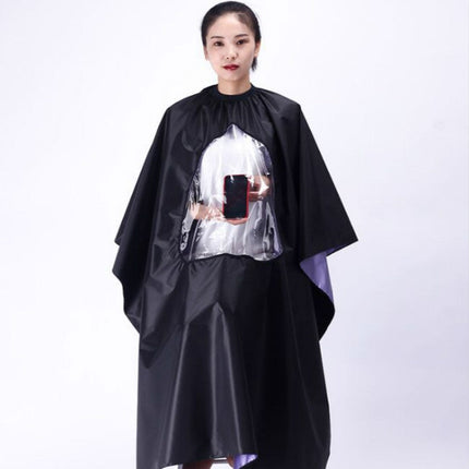 Waterproof Transparent and Visible Increase Haircut Cloth Adult Haircut, Waterproof Haircut