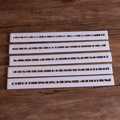 5 PCS Russian Letters Fondant Molds Embosser Sugar Craft Alphabet Moulds Cake Dessert Decor DIY Bakeware Tools, 24x2.6x0.6cm